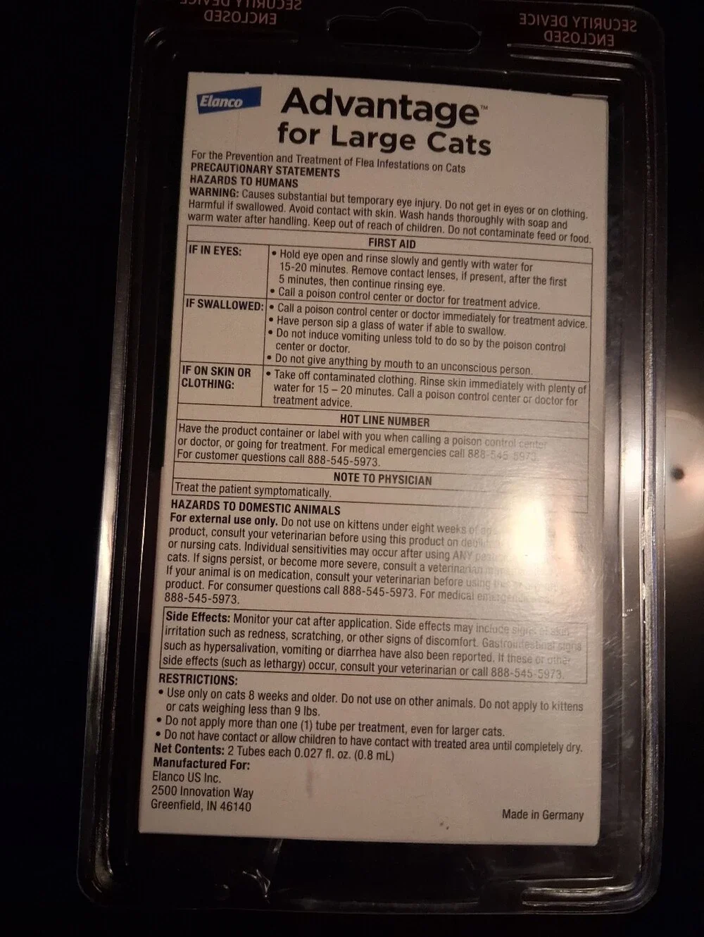 2 Packs of Advantage Flea Treatment And Prevention For Cats